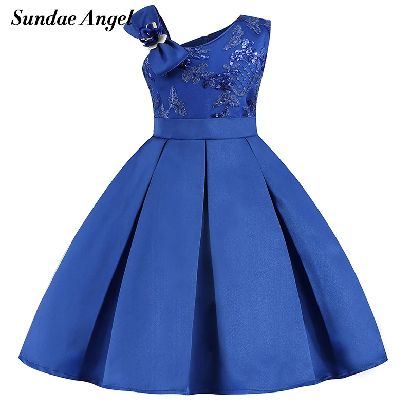 Пломбир ангел платье принцессы для девочек халат без рукавов Твердые аппликации сзади большой бант сетки Enfant поезд бальное платье платья костюм