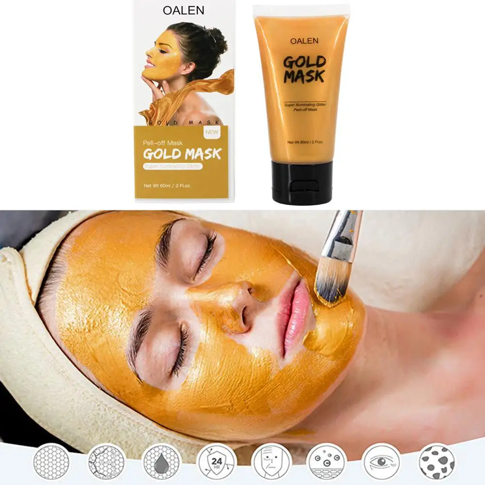 24k gold pink starry tearing mask set peel off blackhead remover