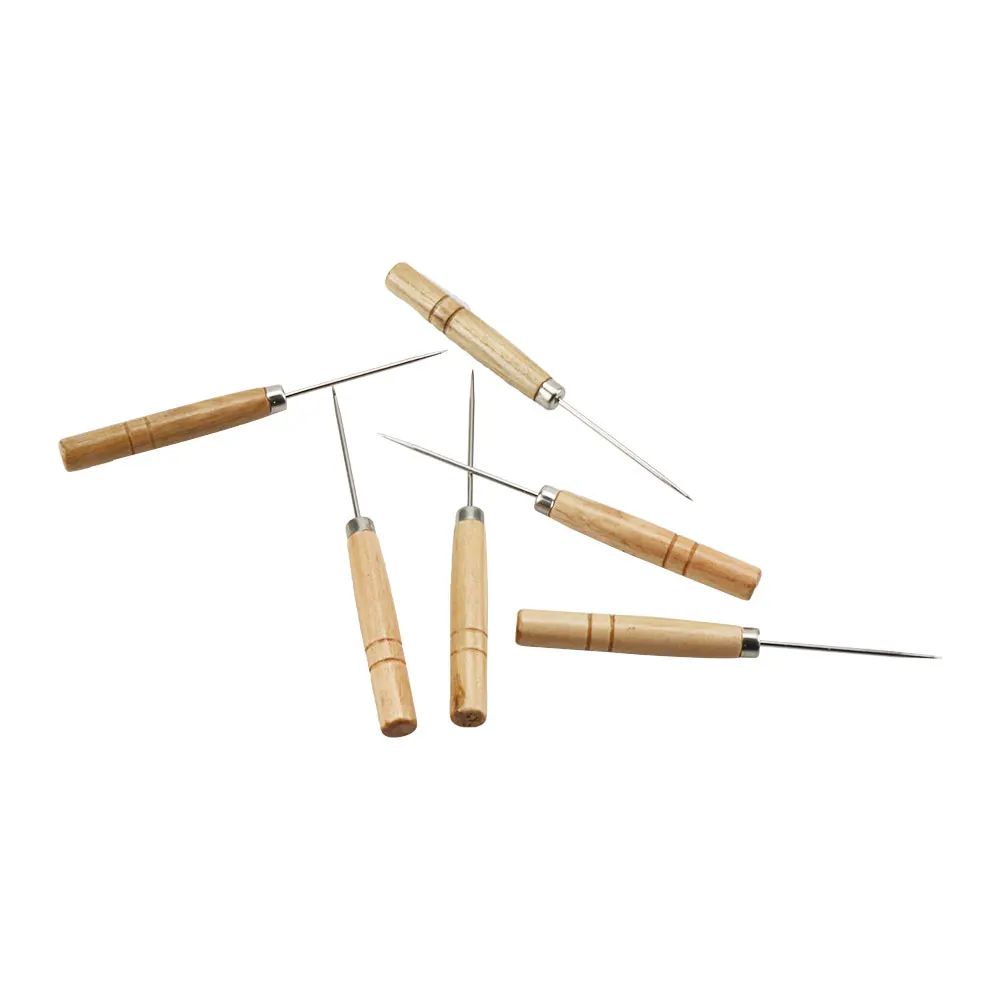 Hookah Accessories 1 pc Shisha Wooden Handle Foil Piercing Tool Chicha Narguile Single Needle Foil Puncher Aluminum