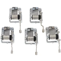 Mini Hand Cranking Music Movement DIY Movement Play Set Mechanical Music Box Hand Crank Music Box 2