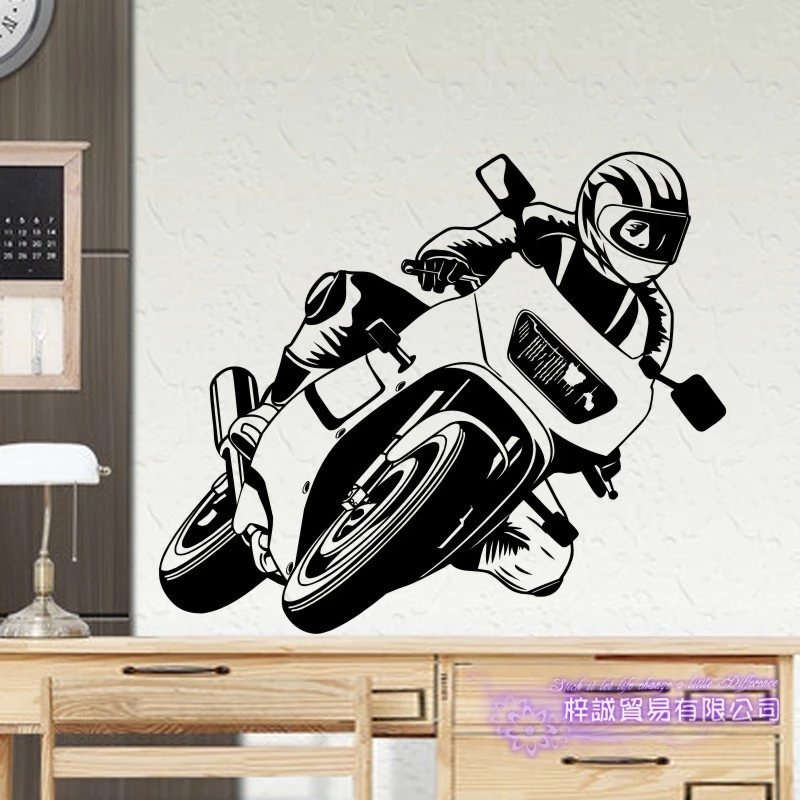 Dctal Heavy Motorcycle Sticker Vehicle Decal Posters Vinyl Wall Decals Classical Autobike Pegatina Decor Mural Sticker