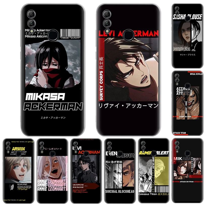 draadloze Wordt erger De onze Attack On Titan Phone Case For Huawei Honor 10 Lite 9 50 20 8S 8X 8A Pro 9X  Y5 Y6 Y7 Y9S P Smart Z 2019 2021 Soft Cover Coque|Phone Case & Covers| -  AliExpress