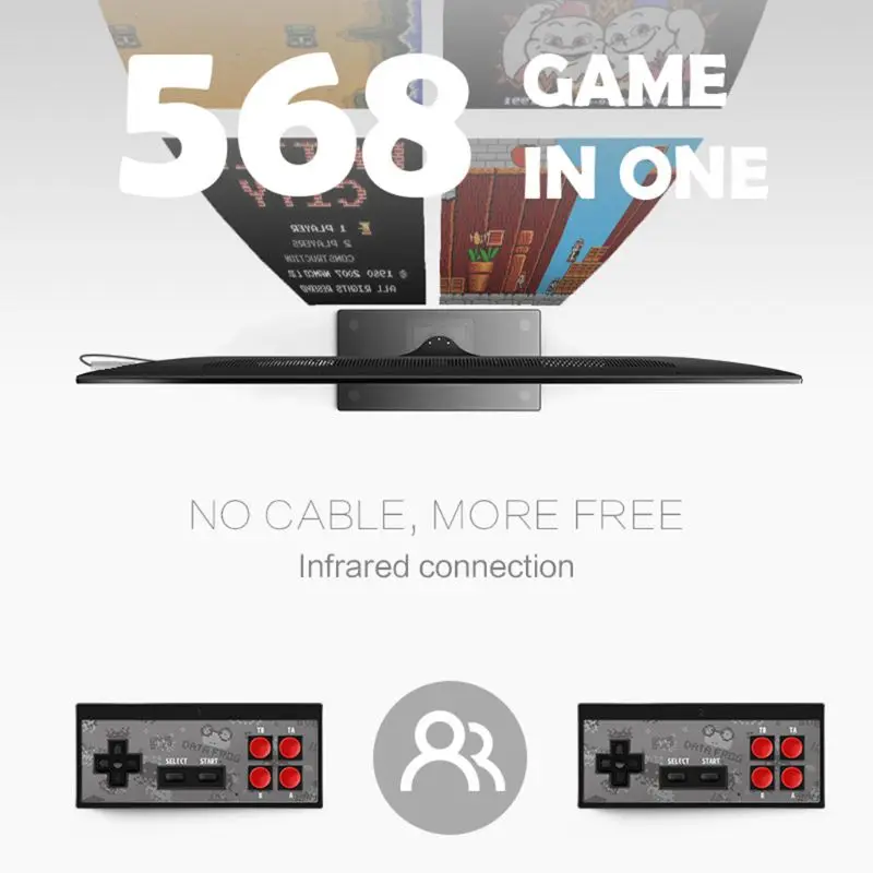  Y2 4K HDMI Video Game Console Built in 568 Classic Games Mini Retro Console Wireless Controller HDM