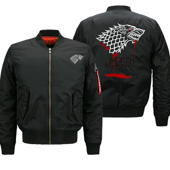 

Letter Print THE NORTH REMEMBERS Mens Coat Military 2019 New Arrival Personality Pattern Male Jackets Motorcycle Streetwear Top