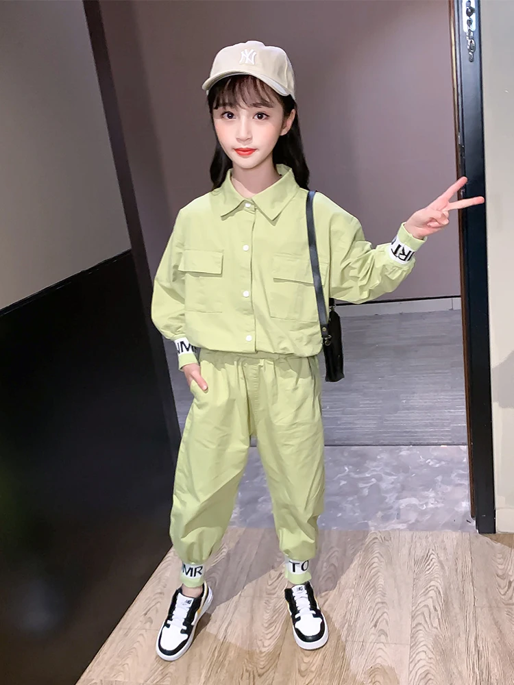 

2020 Spring Autumn Girls Fashion Refreshing Beautiful Two-piece Set