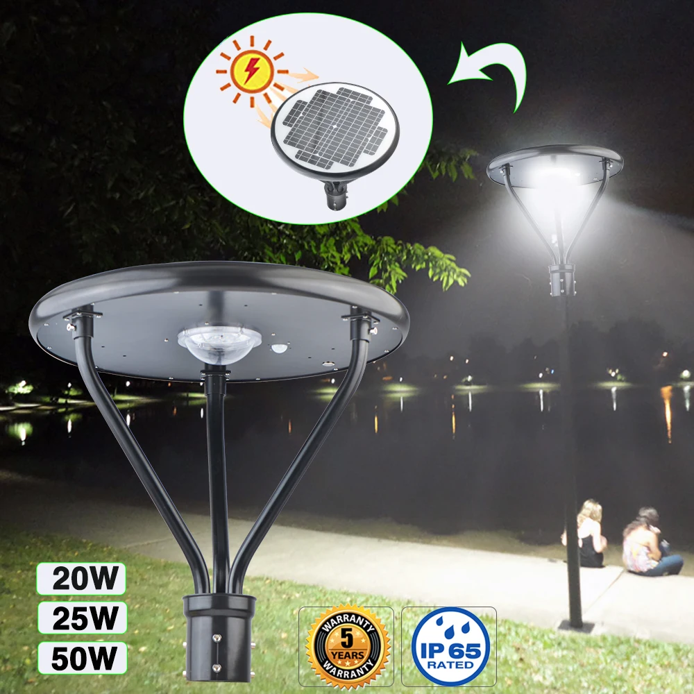 20W 25W 2600lm Led Solar Light Outdoor Waterdichte Verlichting Voor Tuin Muur Solar Lamp Nieuwste IP65