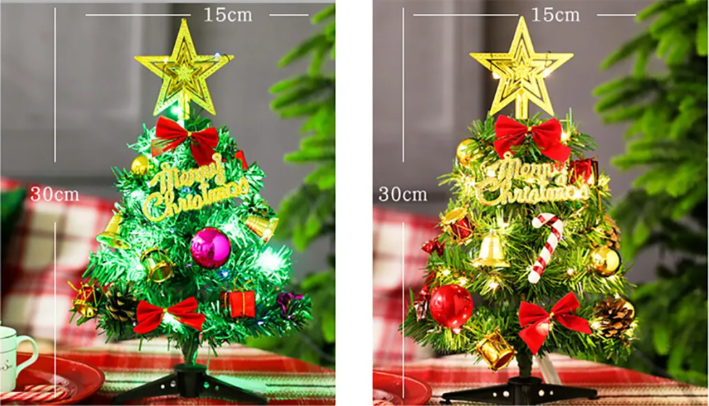 Мини настольный Топ Рождественская елка украшение Led Декор домашний Рождественский подарок вечерние 30 см Vilt Kerstboom рождественские украшения для дома