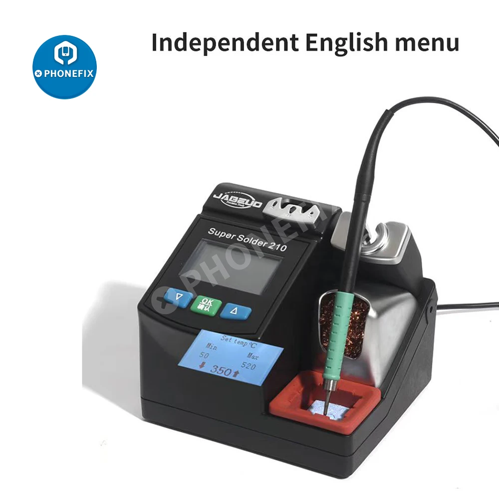 

Jabe UD-210 Intelligent Soldering Station with JBC 210 Tips Dual Power Channel Supply 2.5s Rapid Heating Electric Soldering Iron