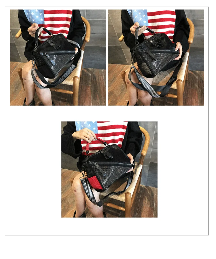 Fashion Horse Hair Messenger Bags Diamonds Satchels Horse Hair Patchwork handbag adies hand bags Diamonds Patchwork handbags