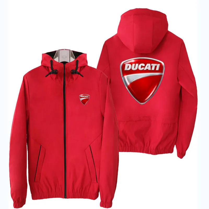 Новая мужская куртка Ducati С принтом логотипа автомобиля и Dalian, повседневная толстовка на молнии, модная спортивная бейсбольная куртка Harajuku - Цвет: 15