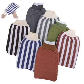 

Exfoliating Body Scrub Gloves Shower Bath Skin Massage Sponge Mitt Rubbing Towel Bath Glove New