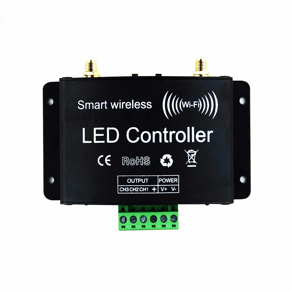 DC12-24V Wifi Пульт дистанционного управления светодиодный RGB пульт управления сенсорный контроллер с радиоуправлением 3 канала на Android/IOS приложение для SMD5050 3528 RGB светодиодная лента