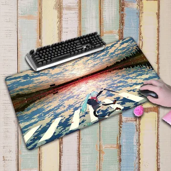 

Clouds Hatsune Miku Anime Mouse Pad Large Pad Laptop Mouse Notbook Computer Creative Rubber Mat Gaming Mousepad For LOL