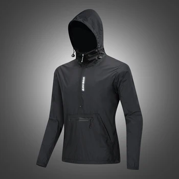 

WOSAWE Black Cycling Jackets Caps Reflective Water Rain Repellent MTB Bike Downhill Women Men's Windbreakers