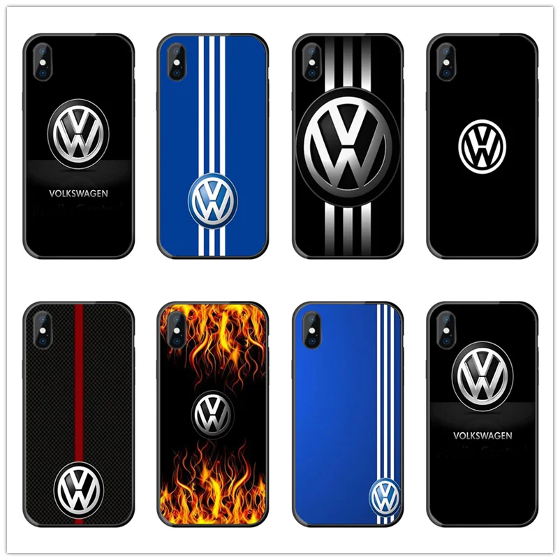 Volkswagen Coque Shell TPU Мягкий силиконовый чехол для телефона Apple iPhone 8 7 6 6S Plus X XS MAX 5 5S SE