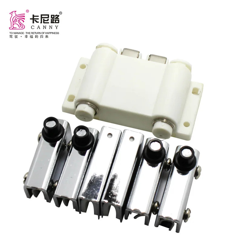 

Iron Glass Hinge Free Opening Glass Hinge Single Touch Double Touch Nickel-Plated gua ge 202B Two-door Magnetic Sucker Magnetic
