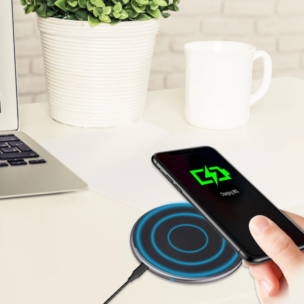 Мобильный телефон 15 Вт быстрая Беспроводная зарядка для QI Беспроводная USB быстрая зарядка быстрое зарядное устройство для Iphone samsung S9 Xiaomi huawei