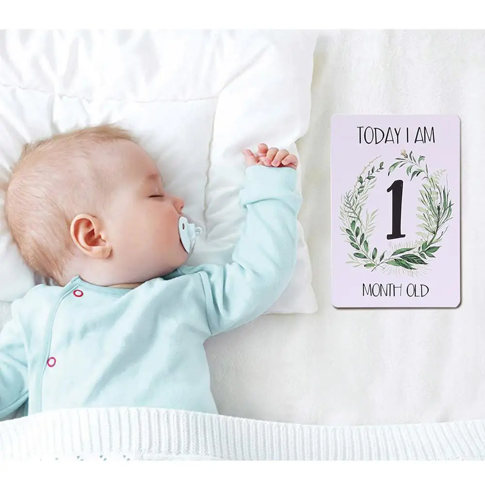 Good Deal Baby Monthly Cards Sticker Photography Photo Age Cards Baby Shower Registry Gift B36E llKdlKkke