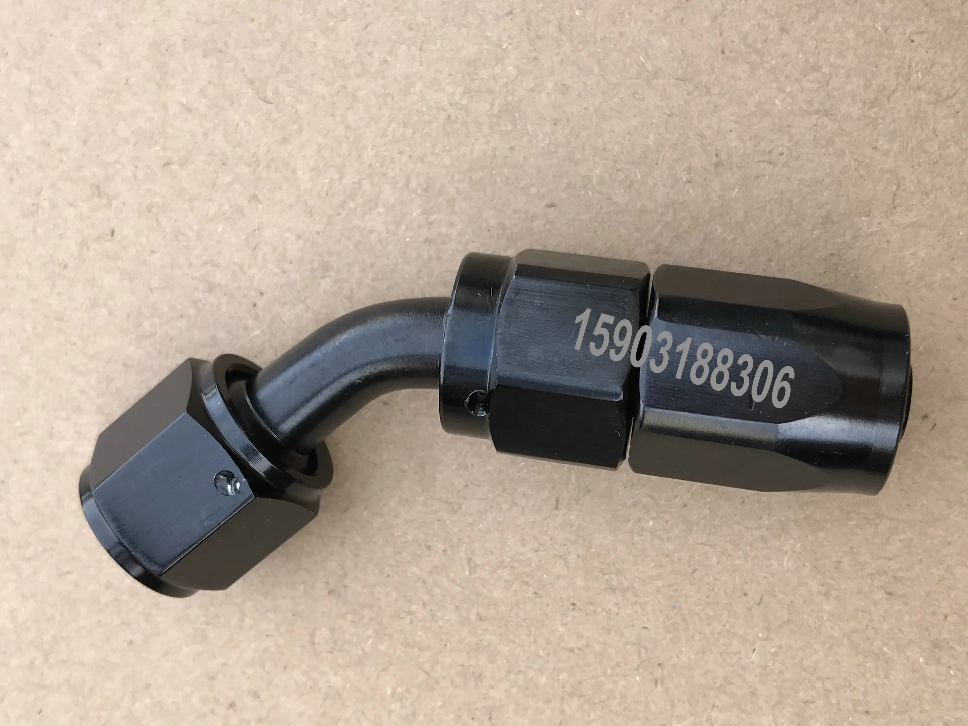

high performance AN6 fittings AN06 aluminum fittings 45 degree oil fuel swivel hose fittings swivel hose ends fittings