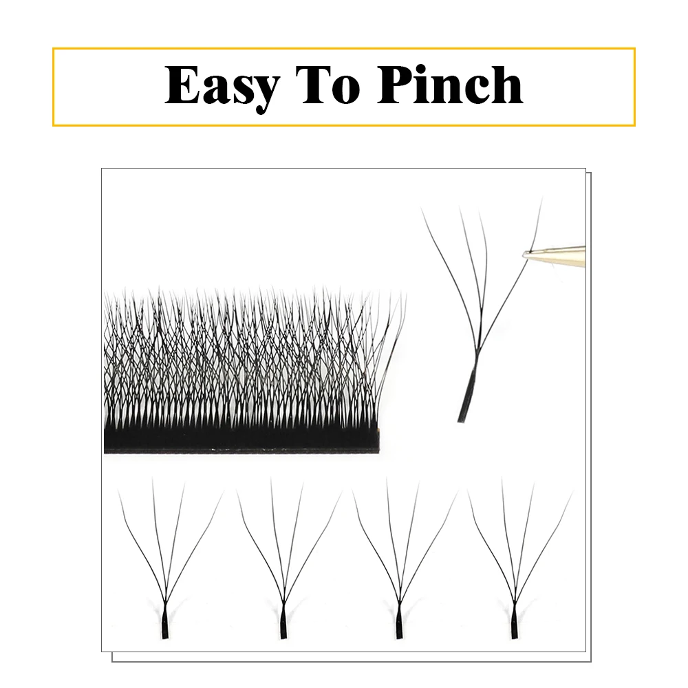 10 pcs/lot GEMERRY 4D W-Shaped Eyelashes Extension 4D Cilios W Automatic Premade Volume Fans Professional Makeup Tools Wholesale 2