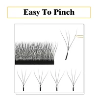 10 pcs/lot GEMERRY 4D W-Shaped Eyelashes Extension 4D Cilios W Automatic Premade Volume Fans Professional Makeup Tools Wholesale 2