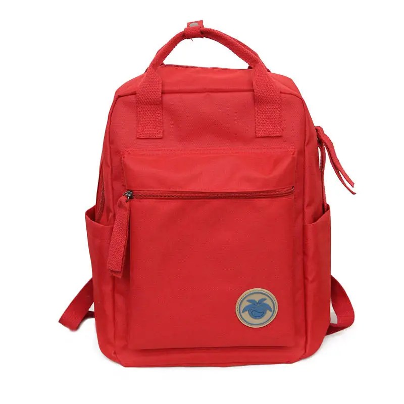 Женские желтые рюкзаки, женский холщовый рюкзак для девочек-подростков, повседневный рюкзак для путешествий, школьный ранец, школьные сумки - Цвет: Red
