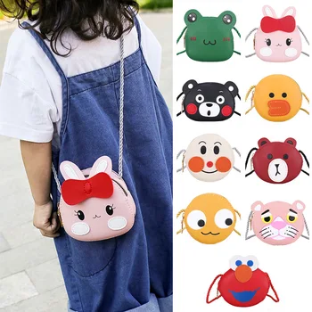 

Child Girl Mini Baby Bag Cartoon Bags Cute Dog Rabbit Frog Leather Backpacks Fashion Crossbody Messenger Shoulder Bag Purse