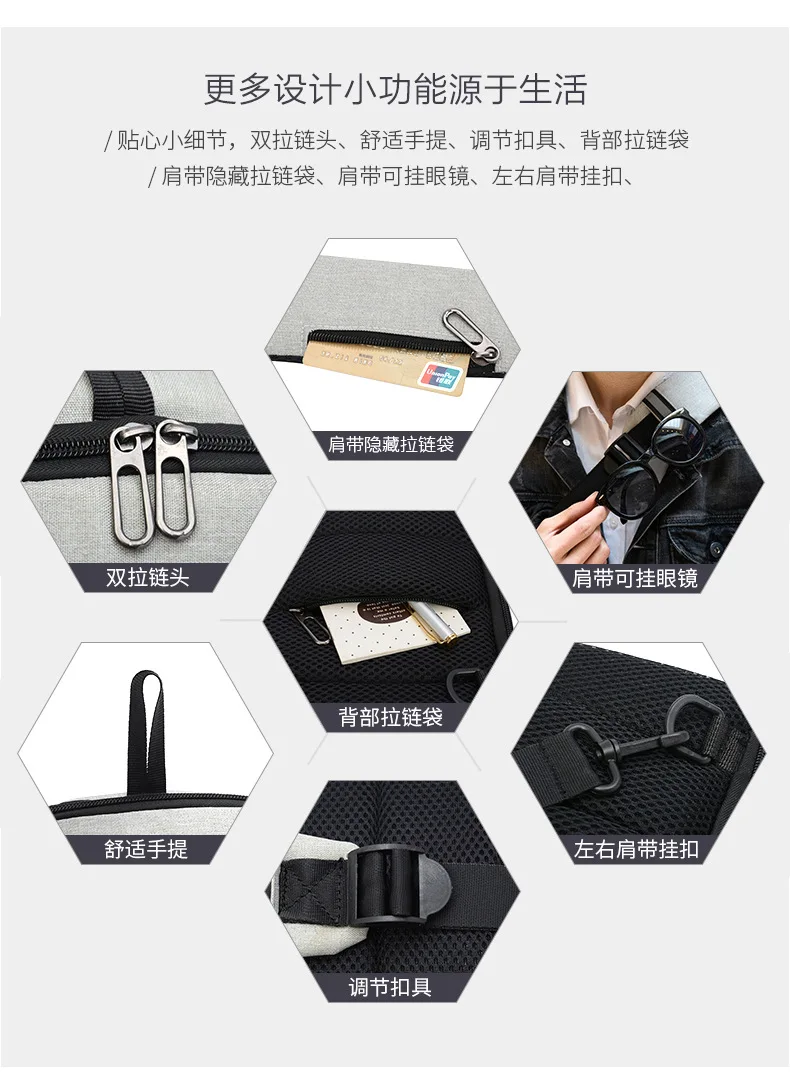 Cross Border Foreign Trade New Style Men Chest Pack Oxford Fabric Chest Bag Outdoor Sports Backpack Travel Diaper Bag Wholesale