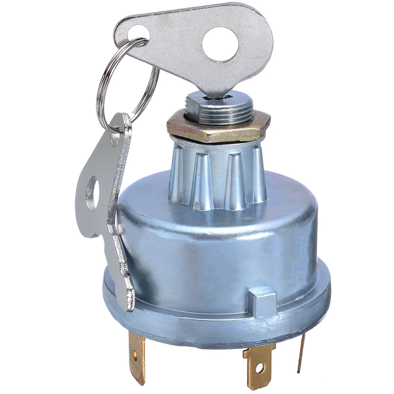 1pcs Universal 4 Position Tractor Ignition Switch with 2 Keys Ignition Switch For Lucas 35670 128Sa