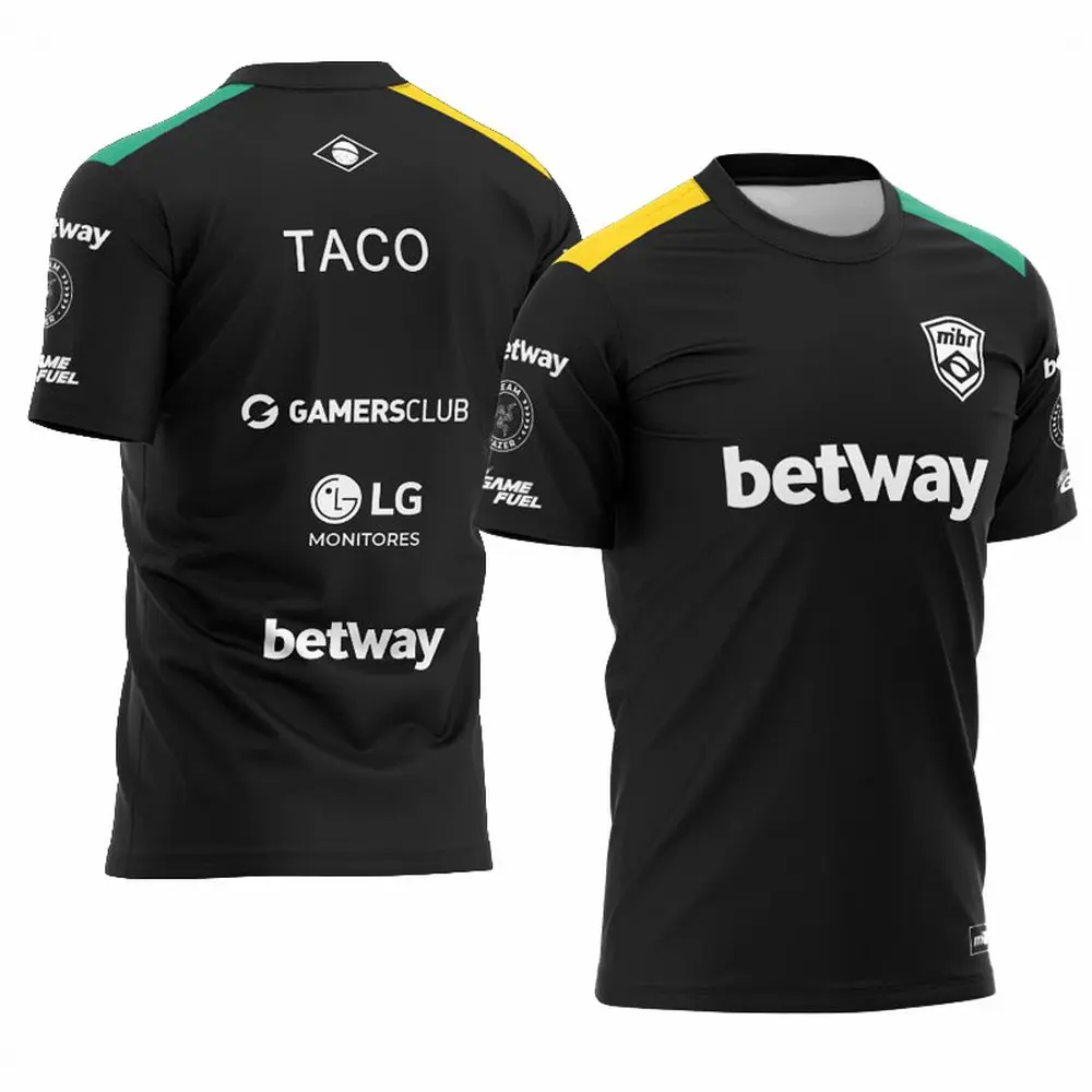 トップ品質mibrユニフォームカスタマイズされた名前csgo笑ブラジルチームタコ堕tシャツファンジャージ男性女性カスタムid Tシャツオム Tシャツ Aliexpress