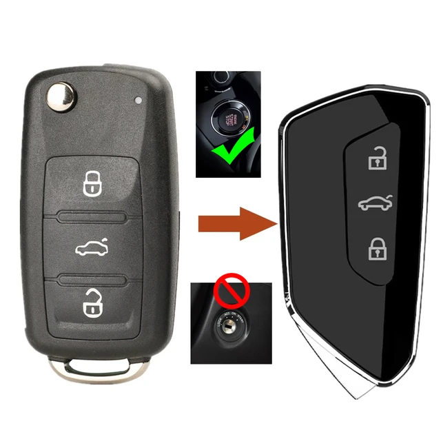 Auto Keyless Remote Key 202AJ 202N Geändert Golf 8 MK8 Schlüssel für VW  Golf MK6 Passat Jetta EOS Tiguan Scirocco käfer für Skoda SITZ - AliExpress