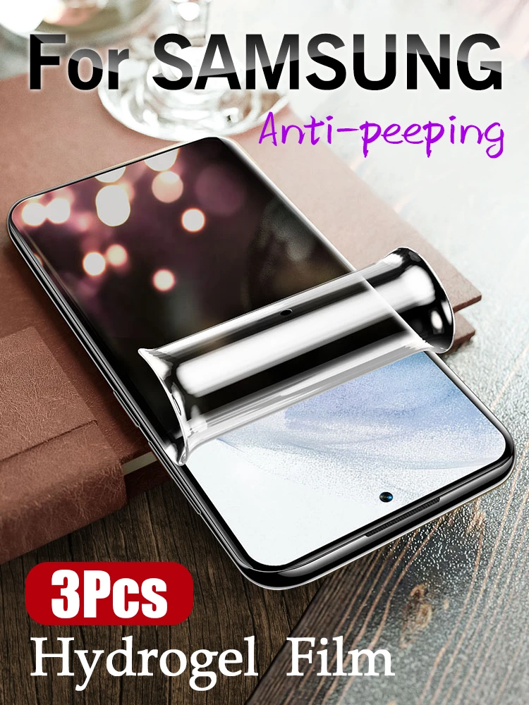 S22Ultra S21 Ultra Anti-Peeping Screen Protector For Samsung S20 Plus S20FE Privacy Hydrogel Film Galaxy Note 20 S10Plus Soft best screen guard for mobile