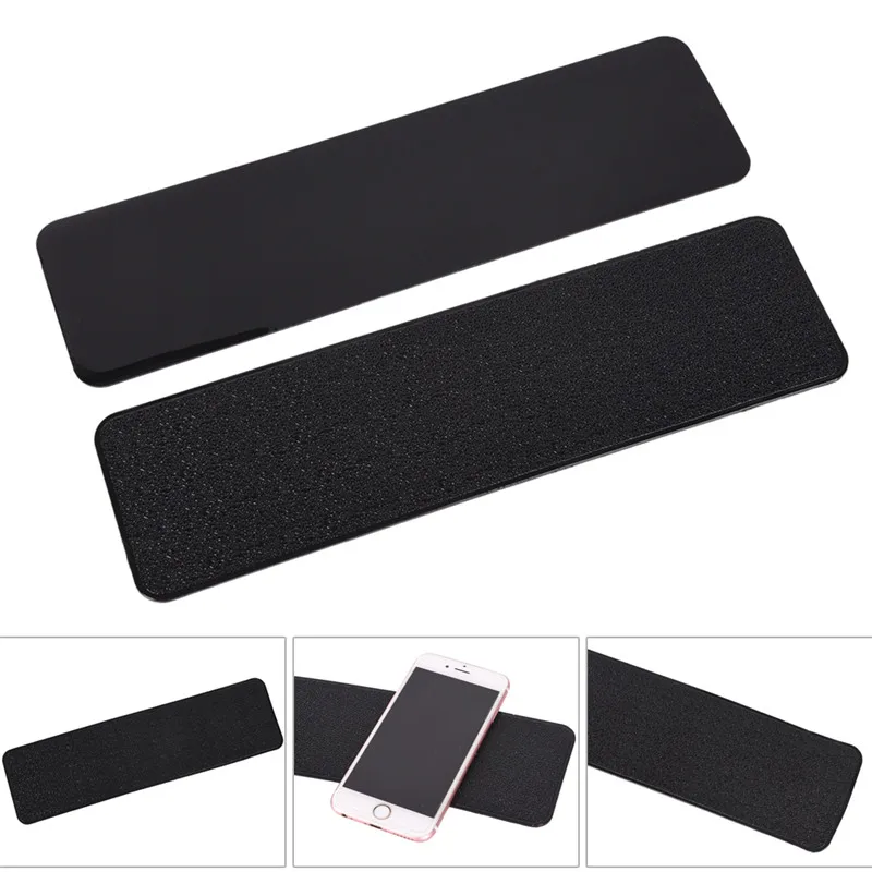 Large Size Anti-Slip Car Dashboard Sticky Pad Non-Slip Mat GPS Phone Holder PU Black