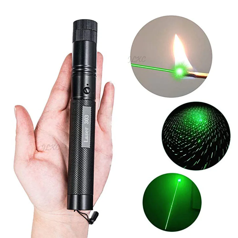 Green Laser pointer Hight Powerful 10000 m 5mw lasers sight Adjustable focal length Lazer pen Burning Match with 303 | Спорт и