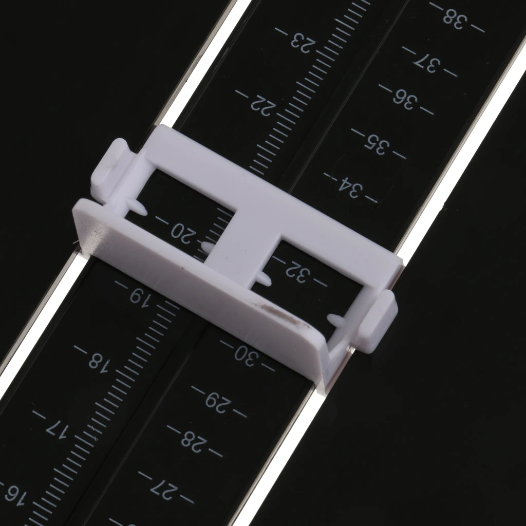 Footful Adults Foot Measure Shoes Gauge Tool Measurer for Men Women Black