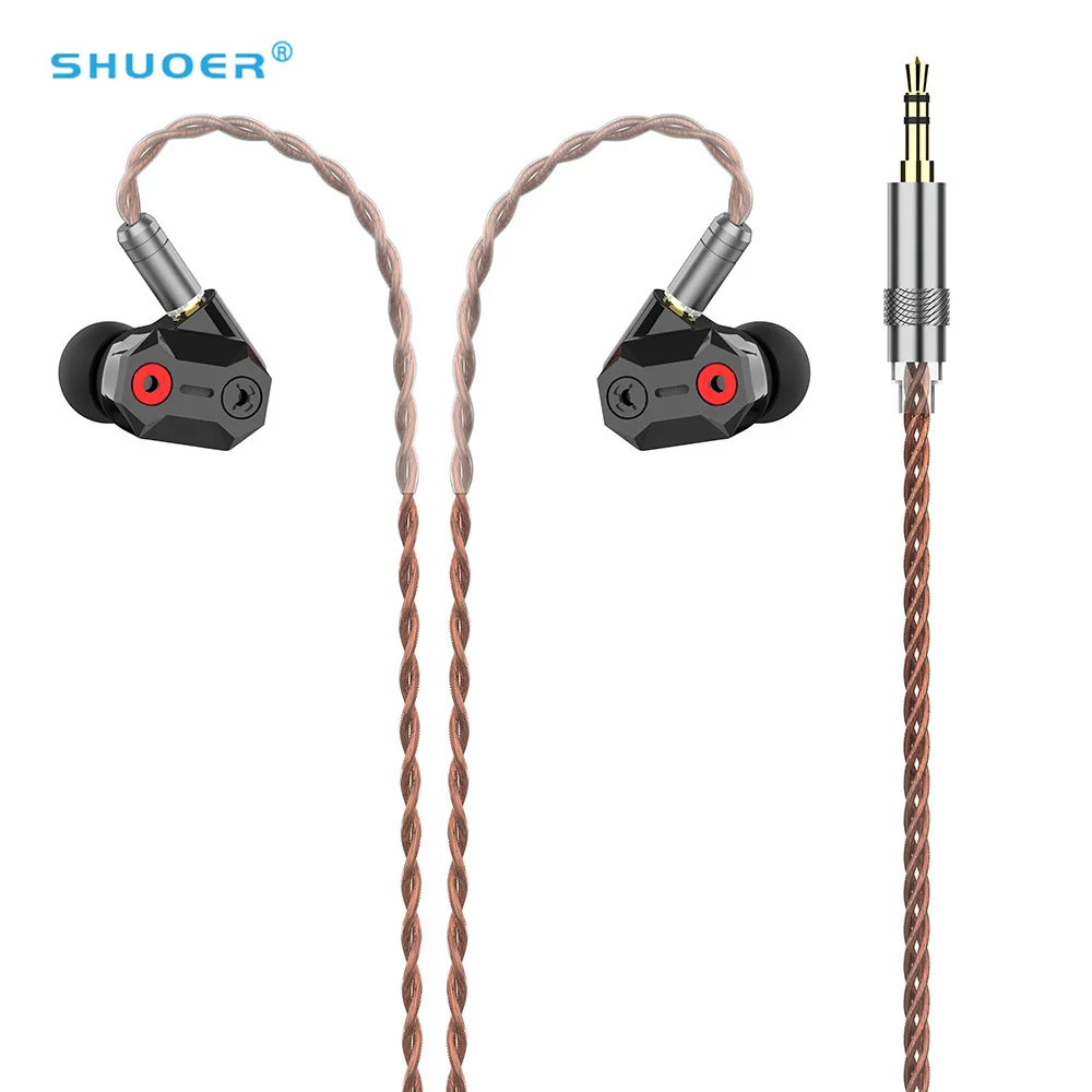 

EE SHUOER TAPE 10MM High-Performance Nanotechnology Low Voltage Electrostatic Driver in-Ear Earphone With Detachable MMCX Cable