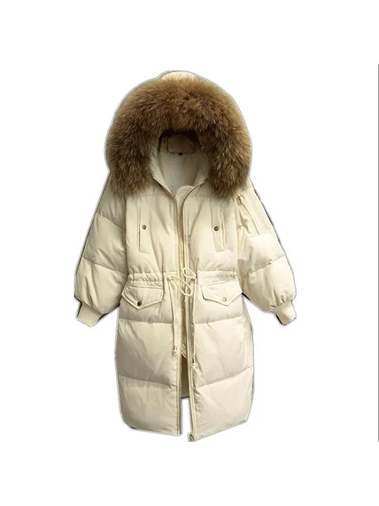 

Snow Classic Women Jacket Coat Fur Winter Long Parka Woman Quilted Coat Female Warm Outwear Plus Size 2019 Down Overcoat Fashion