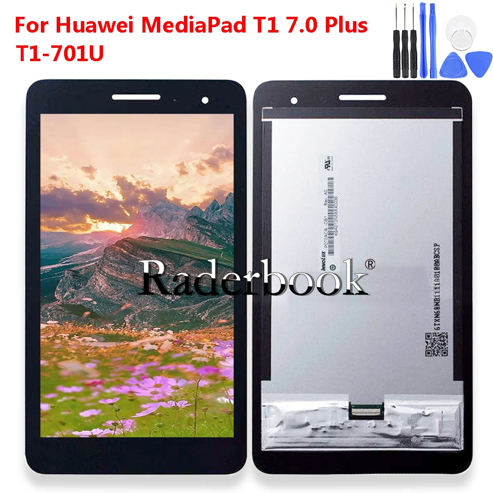 For HUAWEI MediaPad T1 7.0 T1-701W 701UA T1-701 T1-701UA T1-701G T1-701U LCD Display and with Touch Screen Digitizer Assembly