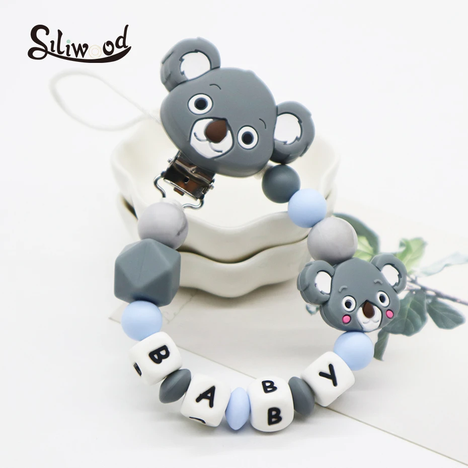 Baby Dummy Clip Holder Pacifier Clips Soother Chains Silicone Bead Teething YG 