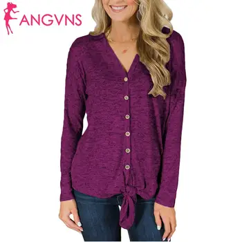 

Women Casual Long Sleeve V Neck Slim Cardigan Solid Knited Single breast design Button Fashion Coat Autumn