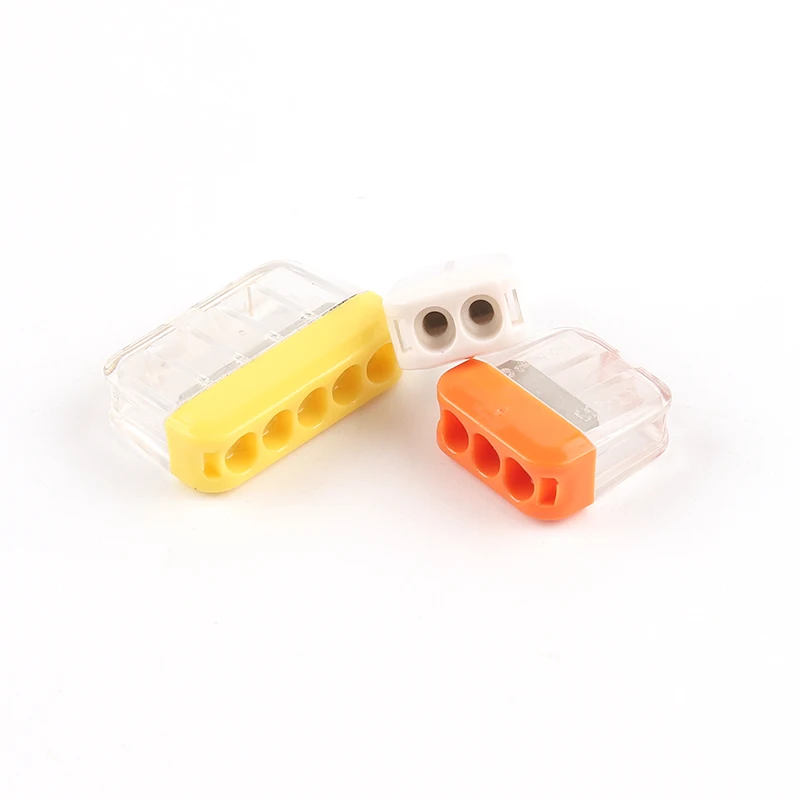 Mini Quick wire splicing Connector 2/3/5 pin AWG 20-14 Compact Push-in Conductor Wiring Connector Terminal Block 0.5-2.5mm2 wire connector terminals wire connector electrical connectors electrical connector cable connector