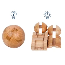 Puzzle 3D en bois Kong Ming Luban Lock, jouet d'apprentissage pour enfants et adultes, petite taille