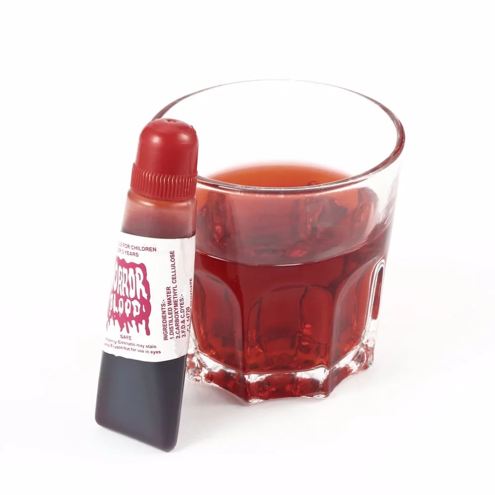 Unique Toy Popular for Halloween Fake Blood Gel Tube Horror fancy dress Costume Halloween Party Joke Red Toy