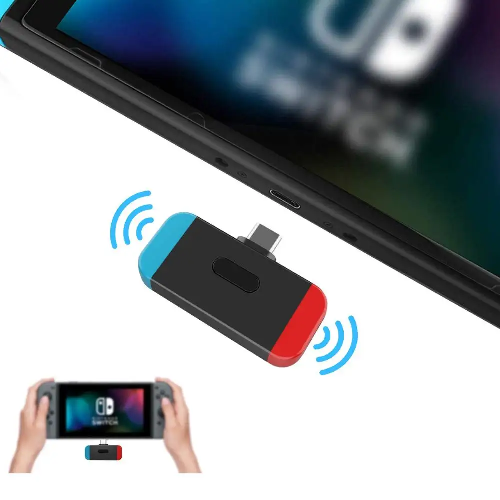 Портативный usb-разъем type-C аудио-передатчик адаптер для nintendo Switch/PC поддержка в