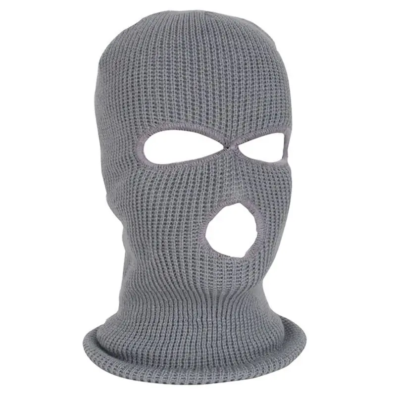 Halloween 3-Hole Knitted Full Face Cover Winter Warm Neon Balaclava Mask Hat