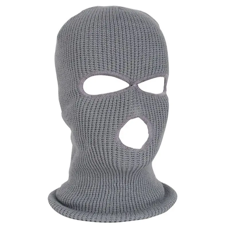Halloween 3-Hole Knitted Full Face Cover Winter Warm Neon Balaclava Mask Hat 