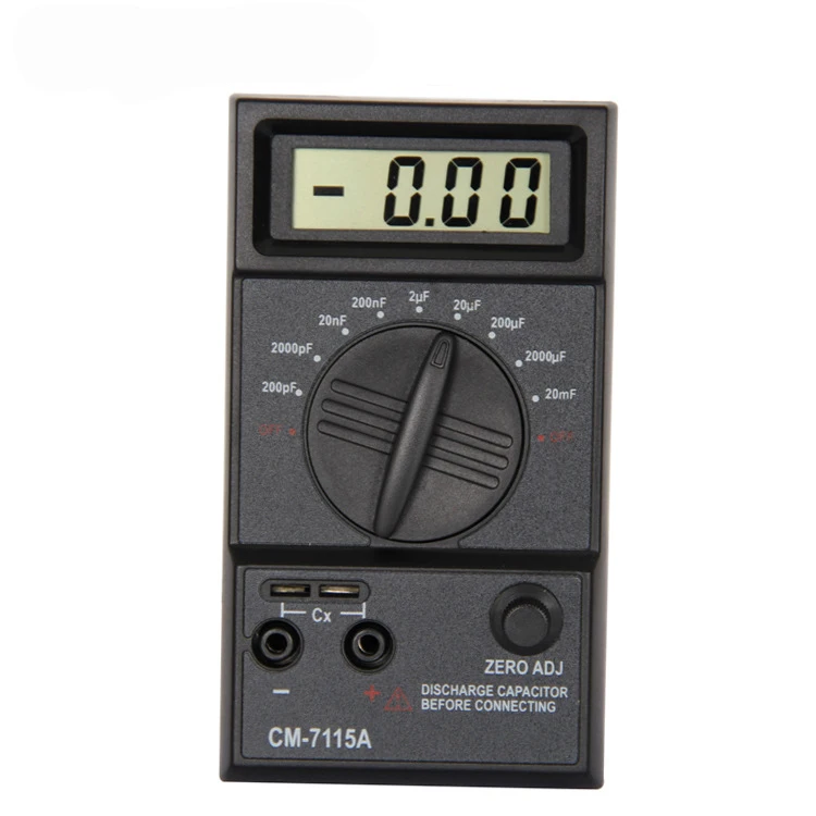 CM7115A Practical Capacitor Meter Digital Multimeter LCD Display Measuring Tool with Dual-Slope integration A/D converter system