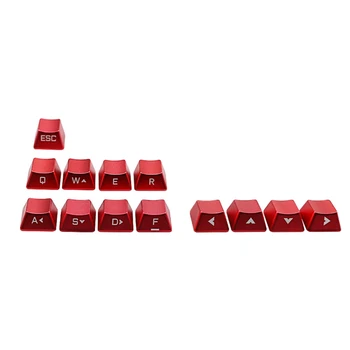 

No Words Mechanical Keyboard Metal Keycaps ESC QWERASDF Arrow Cross Shaft Key Caps Replacement
