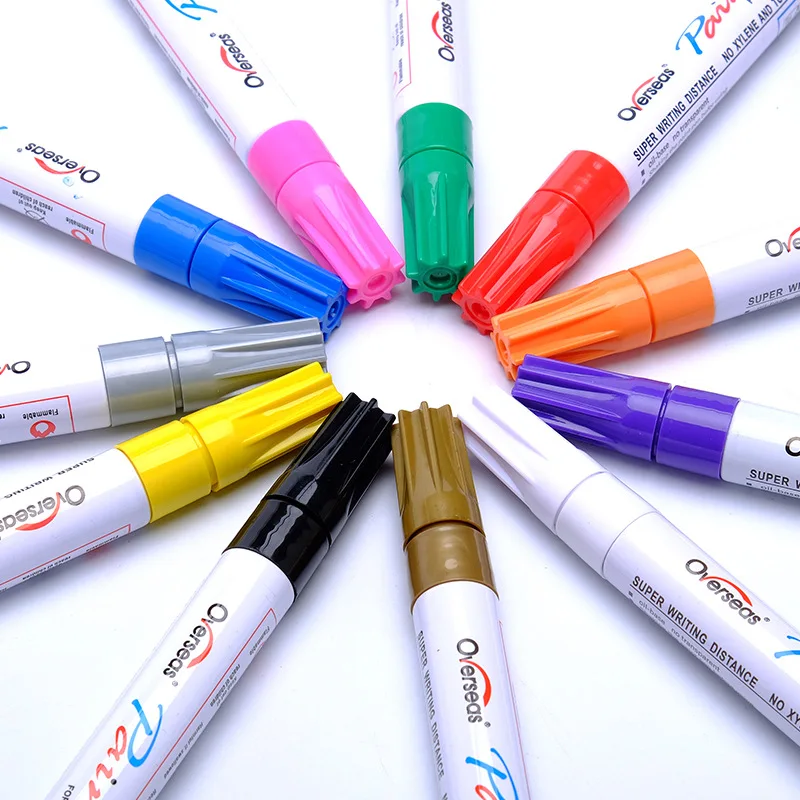 

Overseas Car Scratch Repair Pen Glass Metal Marker Tire Painting Pen Wholesale PMA-520