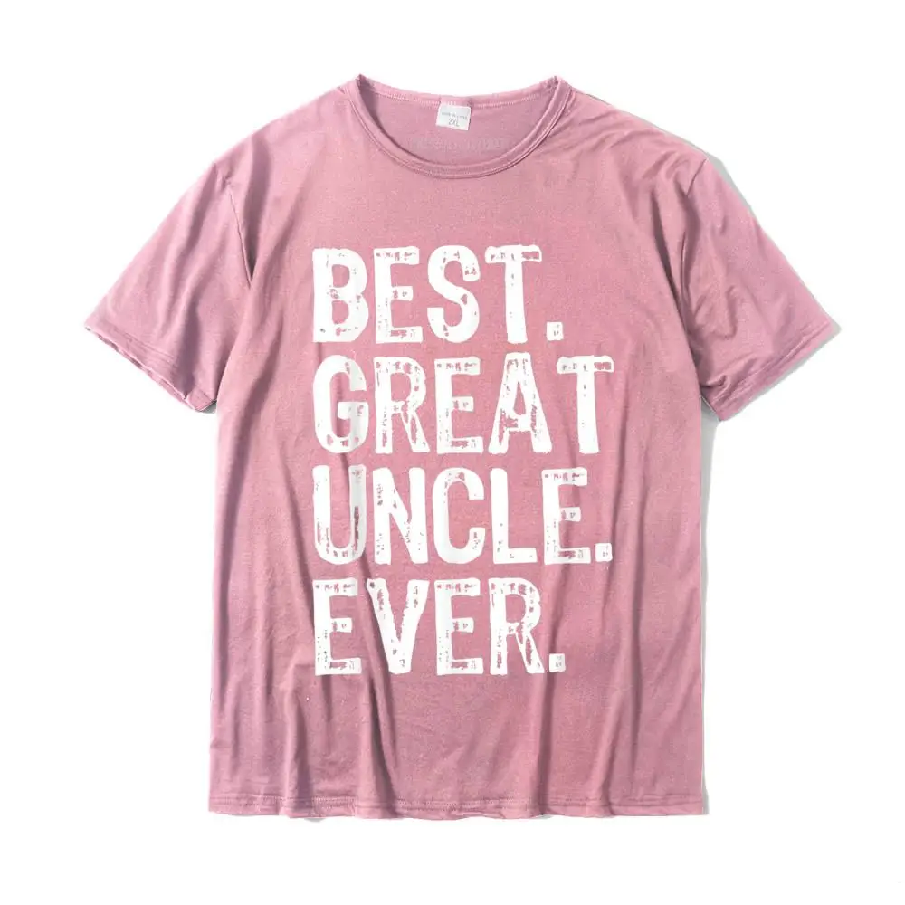 New Coming Men Tees Birthday Design T-Shirt Cotton Fabric Short Sleeve Printed On Tops Shirts O-Neck Drop Shipping Best Great Uncle Ever Cool Funny Gift Father's Day T-Shirt__MZ23766 pink